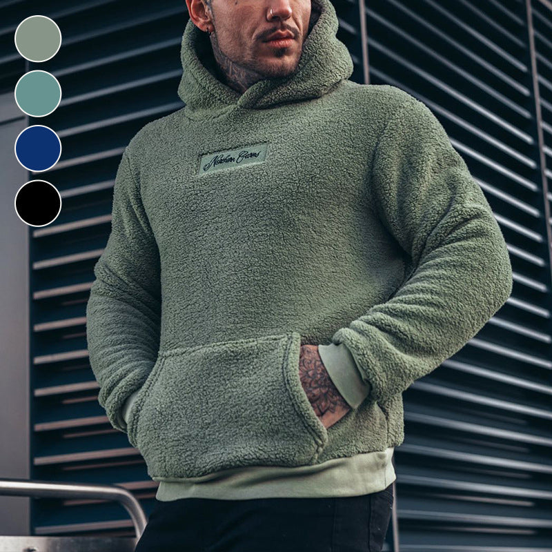 Blød og Stilfuld Teddy-Hoodie til Mænd - "Arctic Comfort"