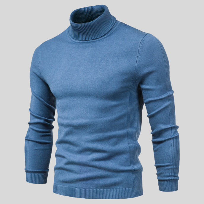 Elegant Rullekrave Sweater – Klassisk og Komfortabel