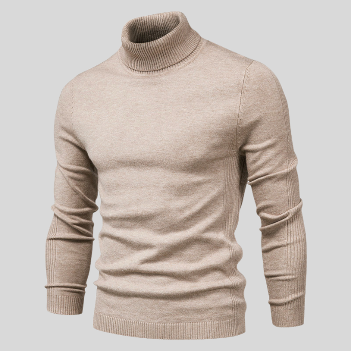 Elegant Rullekrave Sweater – Klassisk og Komfortabel