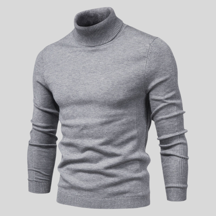 Elegant Rullekrave Sweater – Klassisk og Komfortabel