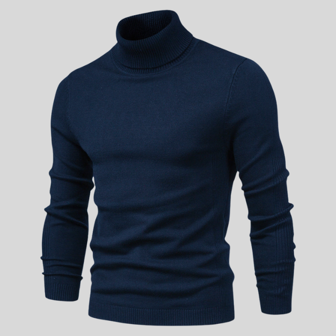 Elegant Rullekrave Sweater – Klassisk og Komfortabel