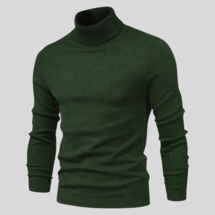 Elegant Rullekrave Sweater – Klassisk og Komfortabel