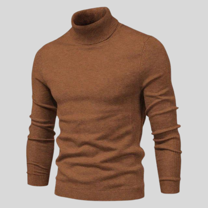 Elegant Rullekrave Sweater – Klassisk og Komfortabel