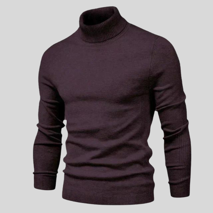 Elegant Rullekrave Sweater – Klassisk og Komfortabel
