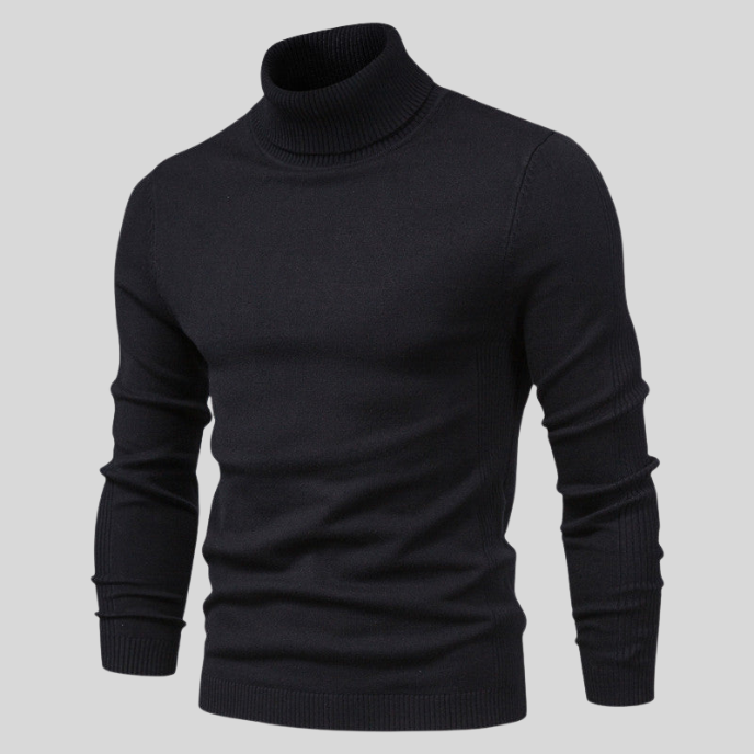 Elegant Rullekrave Sweater – Klassisk og Komfortabel