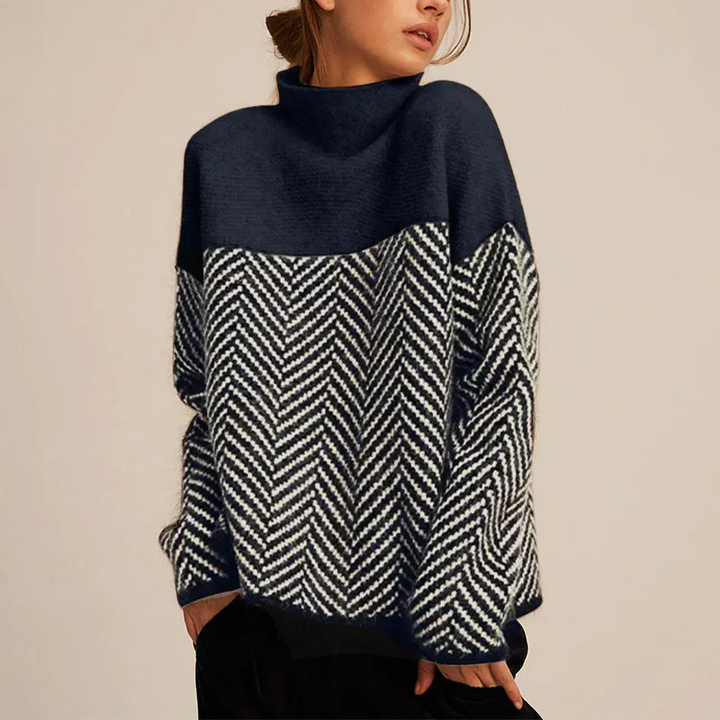 VALÉRIE RULLEKRAVE PULLOVER | ELEGANCE OG KOMFORT I ÉT