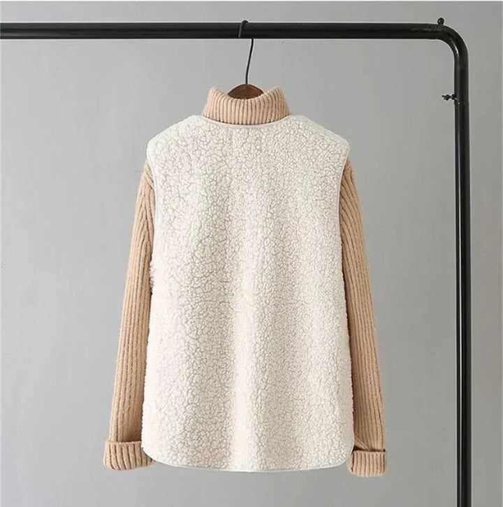 Blød Teddy Vest med Lommer – Komfort og Stil