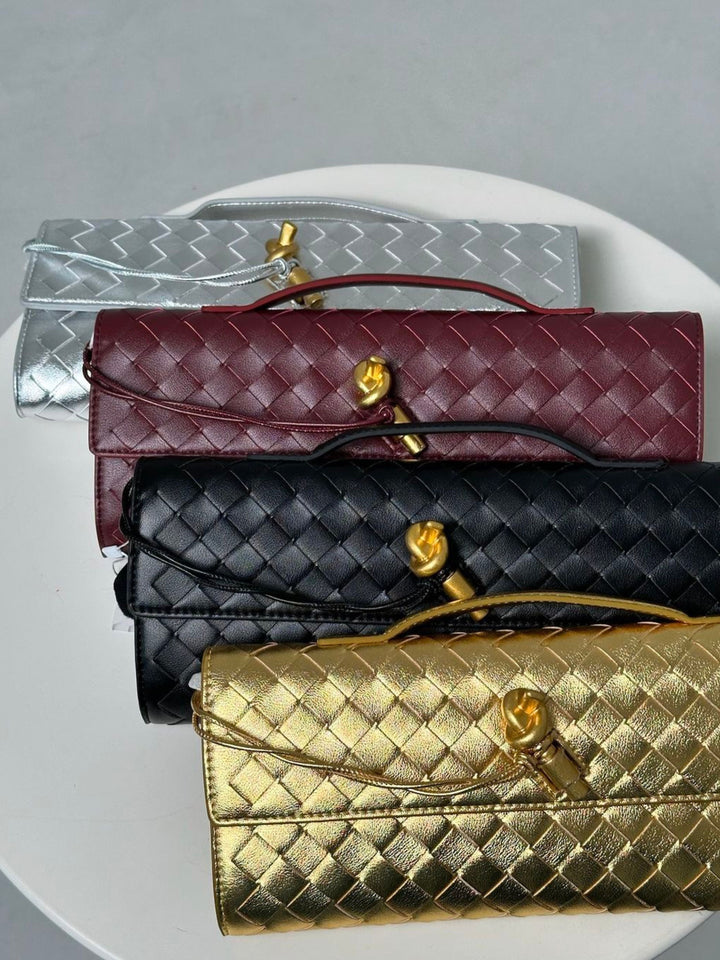 Leah | Woven Clutch