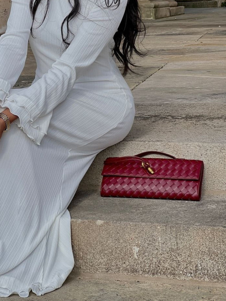 Leah | Woven Clutch
