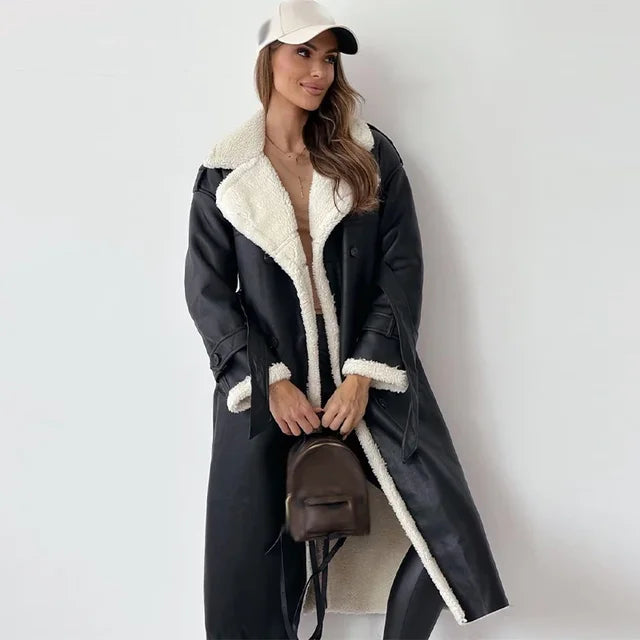 AMARA TRENDY LONG JACKET | ELEGANCE OG VARME TIL KOLDE DAGE